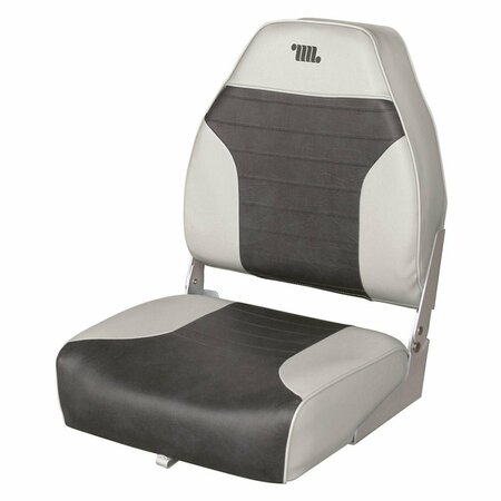THE WISE 8WD588PLS-664 Plastic-Frame Boat Seats - Grey & Charcoal 3001.6272